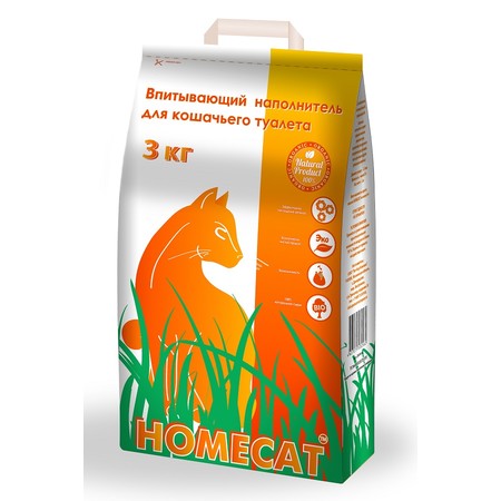 36043c000 Homecat цеолитовый впитывающий наполнитель - 3 кг * 5 л