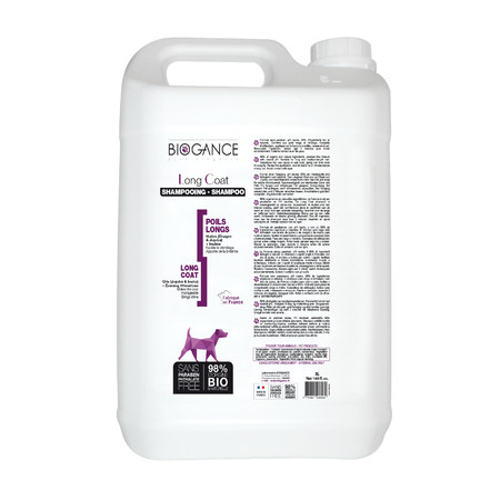 Натуральный био-шампунь Biogance Long Coat для длинношерстных пород собак - 5 л