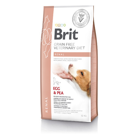 36140c000 Сухой беззерновой корм Brit VDD Renal для взрослых собак при хронической почечной недостаточности - 12 кг