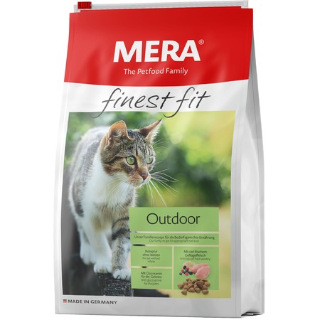 36566c000 Сухой корм Mera Finest Fit Outdoor для активных и гуляющих на улице кошек с курицей - 10 кг