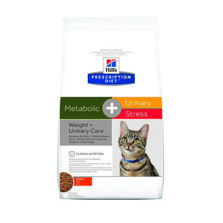 36678c000 Hill's Prescription Diet Metabolic+Urinary Stress сухой диетический корм для кошек для поддержания веса и здоровья мочевыводящих путей - 1
