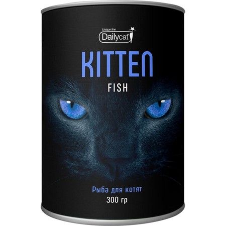 Сухой корм Dailycat Unique line Kitten для котят с рыбой - 300 г