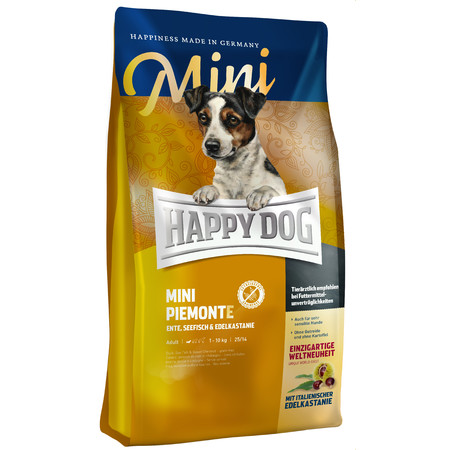 36872c000 Сухой корм Happy Dog Supreme Sensible Mini Piemonte для собак мелких пород при пищевой аллергии и чувствительном пищеварении с уткой