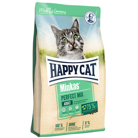 37040c000 Сухой корм Happy Cat Minkas Perfect Mix для взрослых кошек с птицей