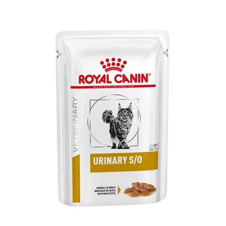 Влажный диетический корм Royal Canin Urinary S/O кусочки в соусе для взрослых кошек при МКБ с курицей - 85 г