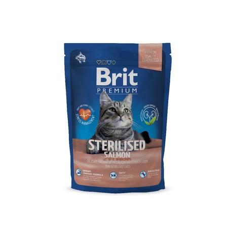 37261c000 Сухой корм Brit Premium Cat Sterilised для стерилизованных кошек с лососем