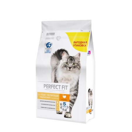 Perfect Fit сухой корм для взрослых кошек с чувствительным пищеварением с индейкой - 2
