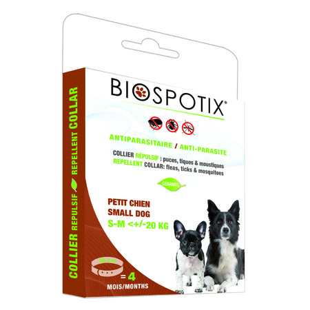 Biospotix Small dog collar ошейник от блох для собак мелких и средних пород 38 см