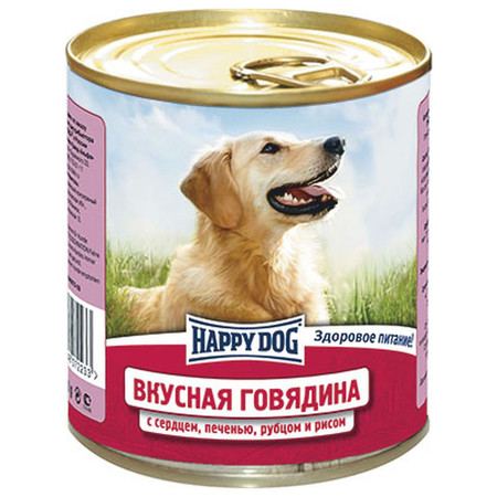 Влажный корм Happy Dog Вкусная Говядина с рисом