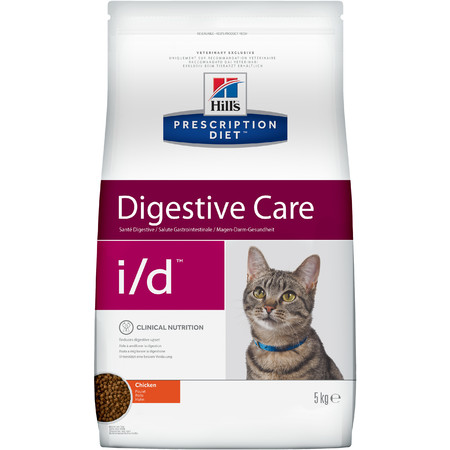 4882c000 Hill's Prescription Diet i/d Digestive Care сухой диетический корм для кошек для поддержания здоровья ЖКТ с курицей